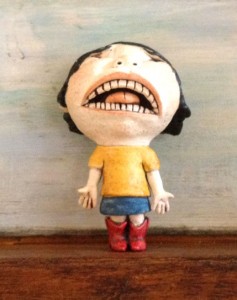 Close-up of artwork by Kina Crow