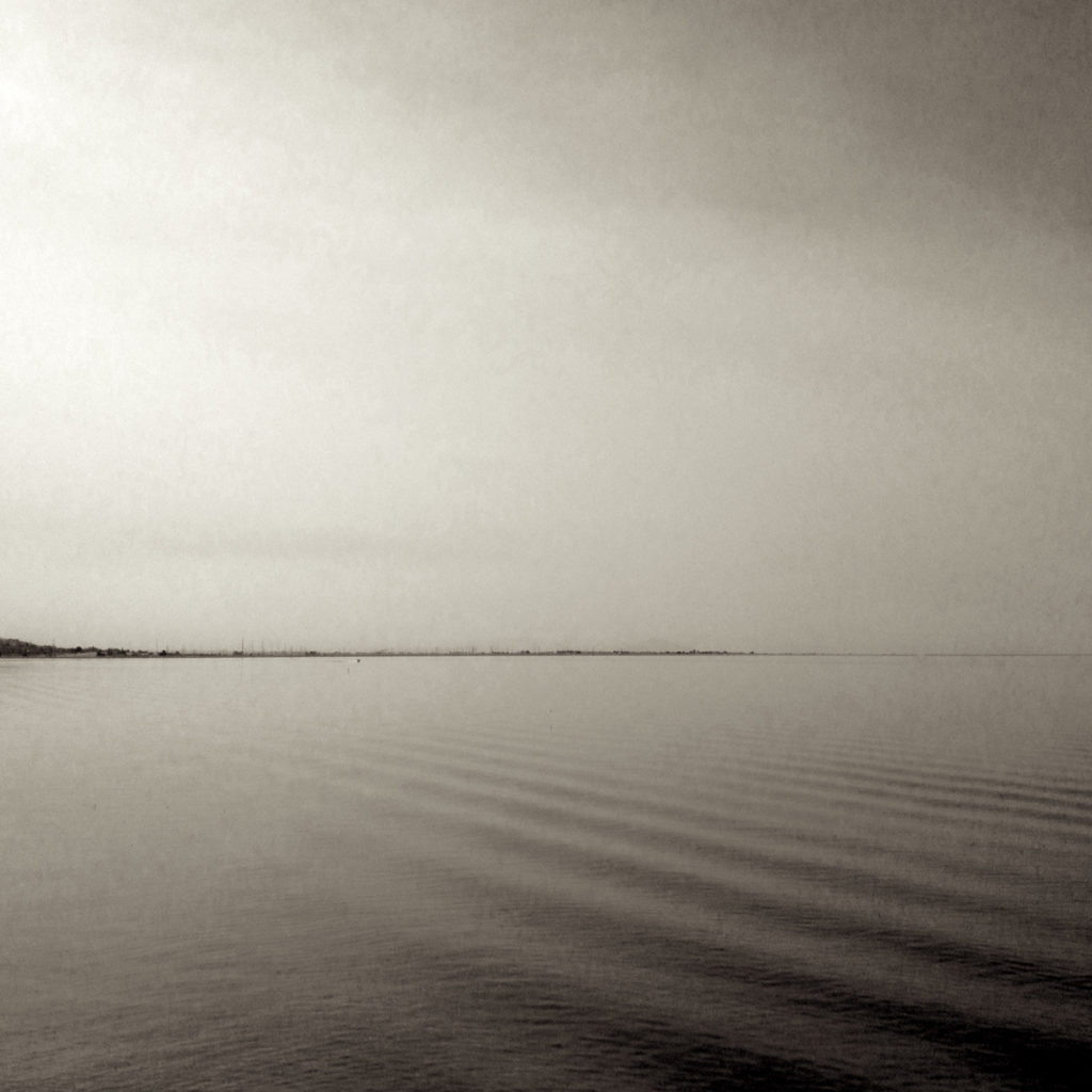 "Adrift", 22"x22", photograph on waxed washi paper